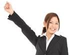 やる気の女性